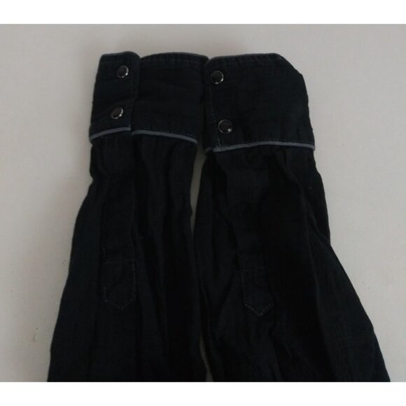 Pop Icon Clothing Men's Solid Black Western Pearl Snap Shirt Size Medium - Picture 4 of 7